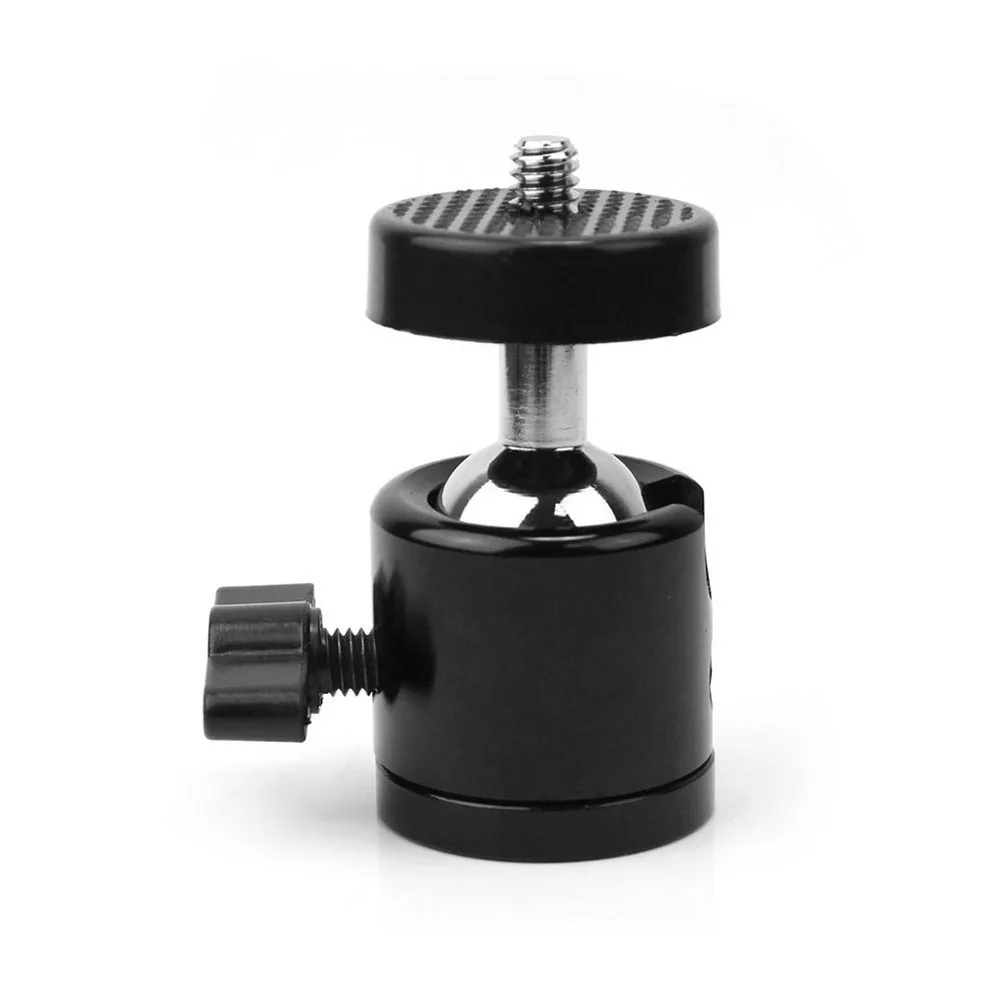 

Mini Tripod Head 360° Pan 1/4" Thread Black Plastic Metal For Camera Camcorder Lightweight Portable Photography Support