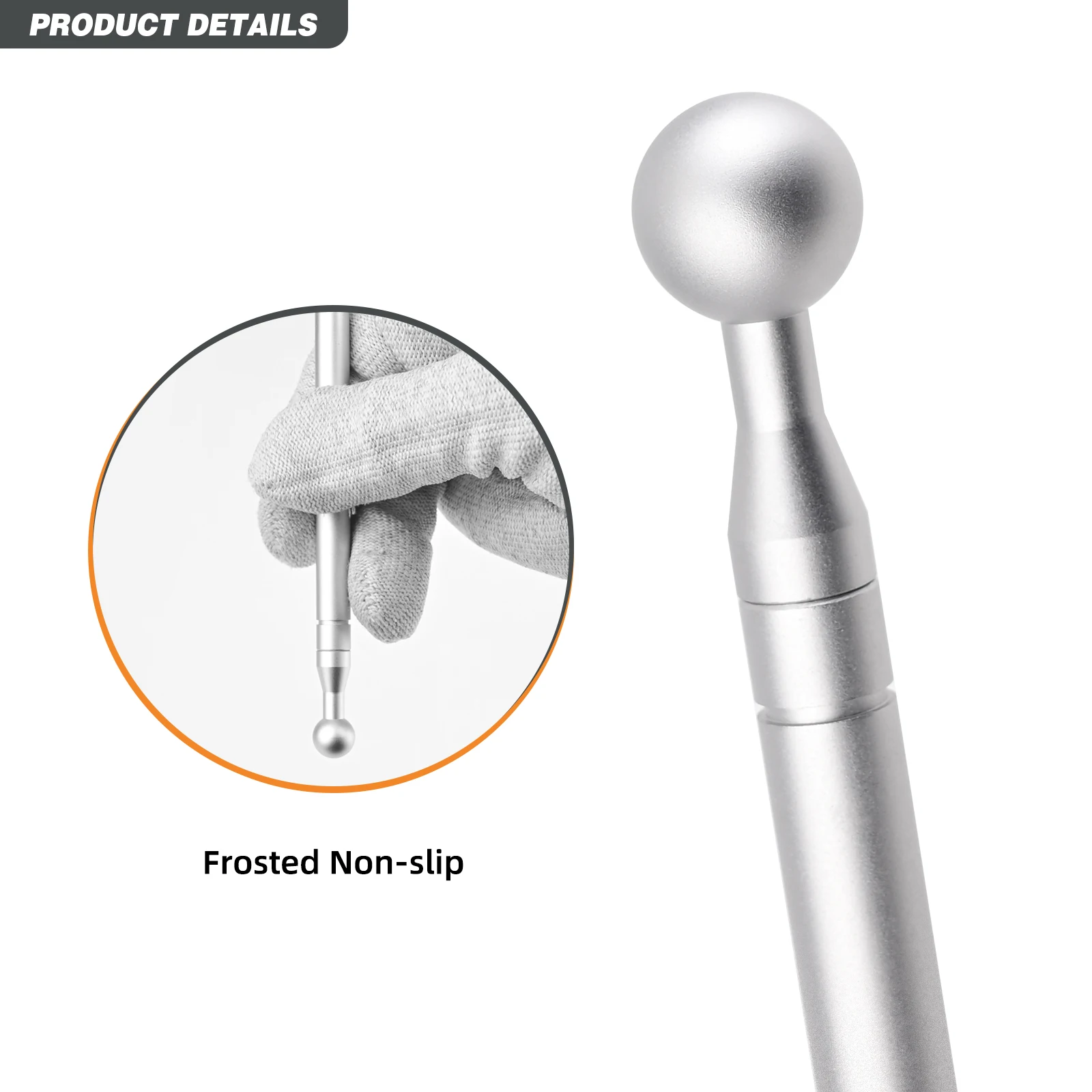 FOSHIO Auto Vinyl Wrap Film Edge Wrapping Stick with Replacement Heads Ball Tip Edge Applicator for Protective Film Application