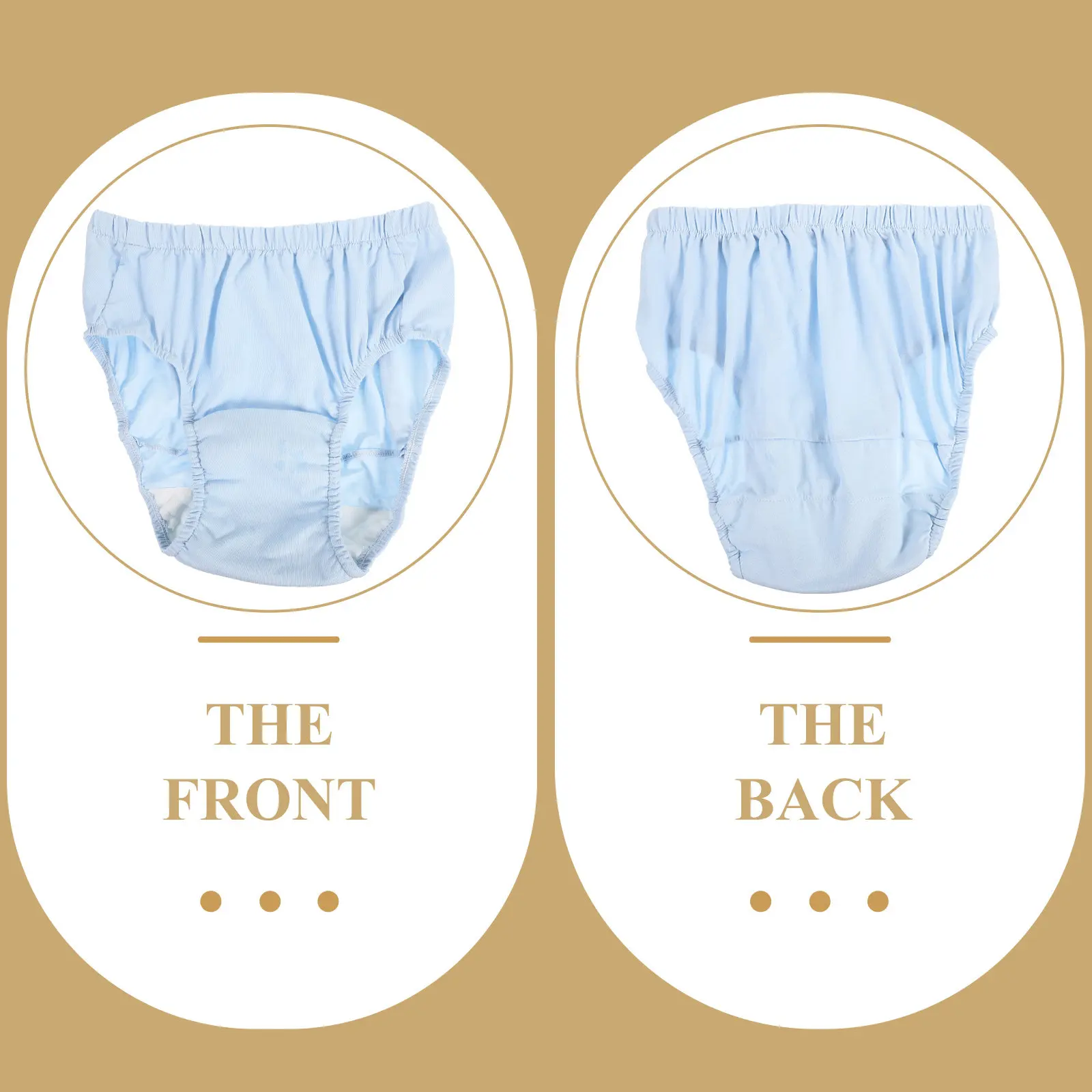 

Urine proof Care Pants 80CC Light Blue XXL Reusable Washable Diaper Elderly Incontinence Cotton Underwear Breathable Comfortable
