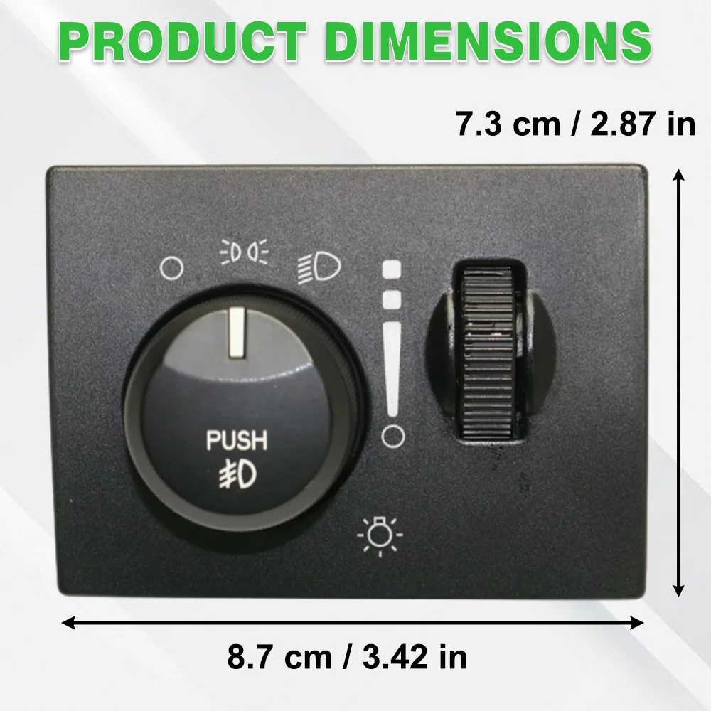 مفتاح إضاءة مصباح الضباب الأمامي للسيارة لكرايسلر 300 دودج تشالينجر شاحن ماغنوم 4602347AC، 4602347AD، 68019678AA، #2