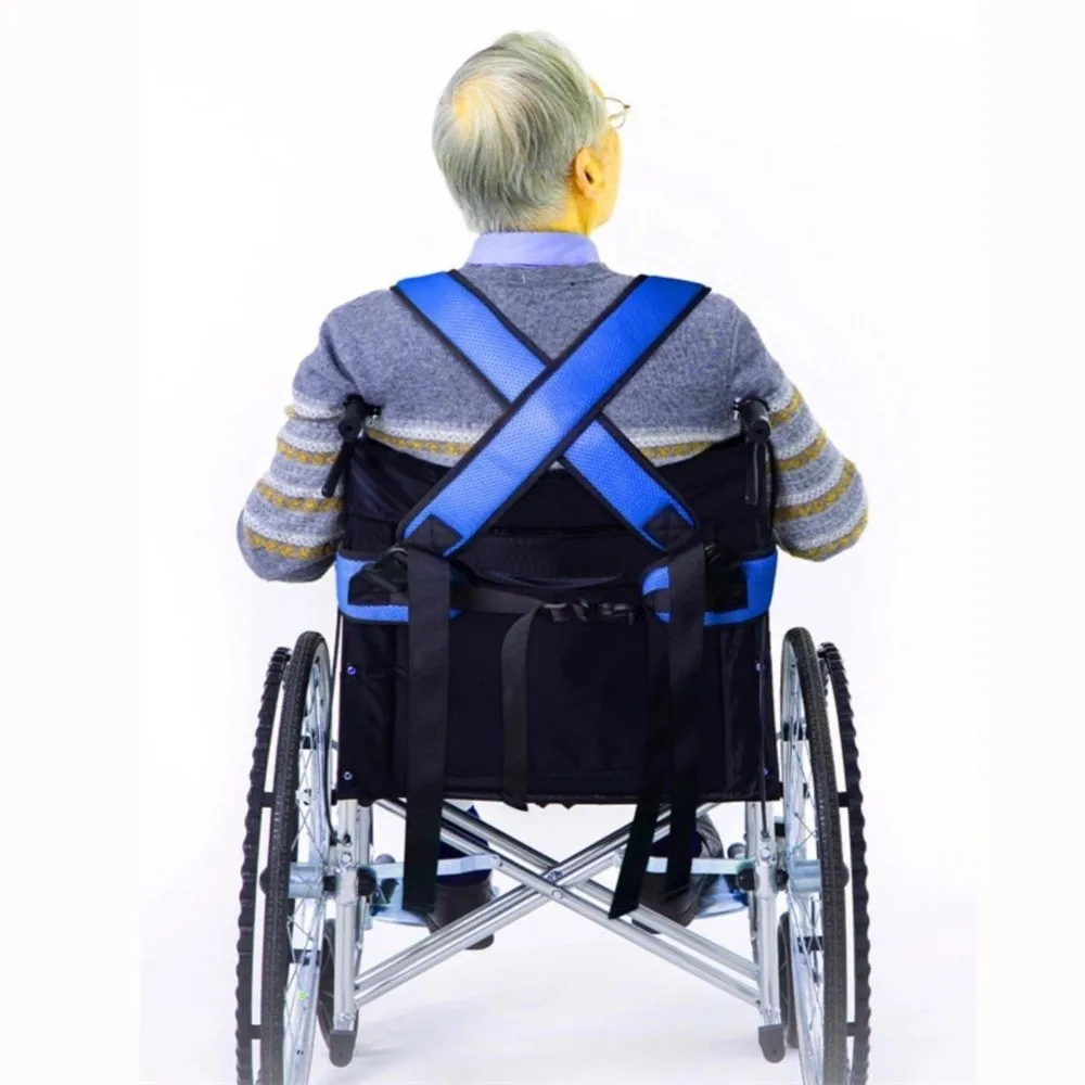 

Breathable Mesh Wheelchair Safety Belt Non-Slip Comfortable Fall Prevention Band 360° Design Adjustable Straps Anti-Fall Harness