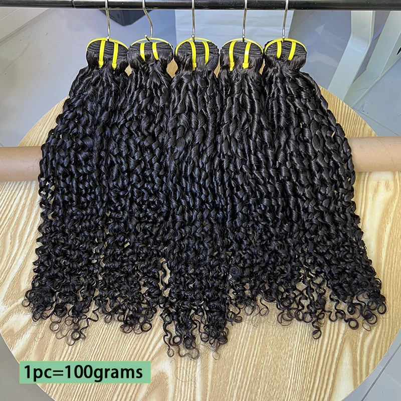 عابث شعر بشري مجعد حزم نطاط الأفرو غريب مجعد الشعر الفيتنامية الخام شعر بشري لعذراء نسج حزمة البورمية مجعد كامل #4