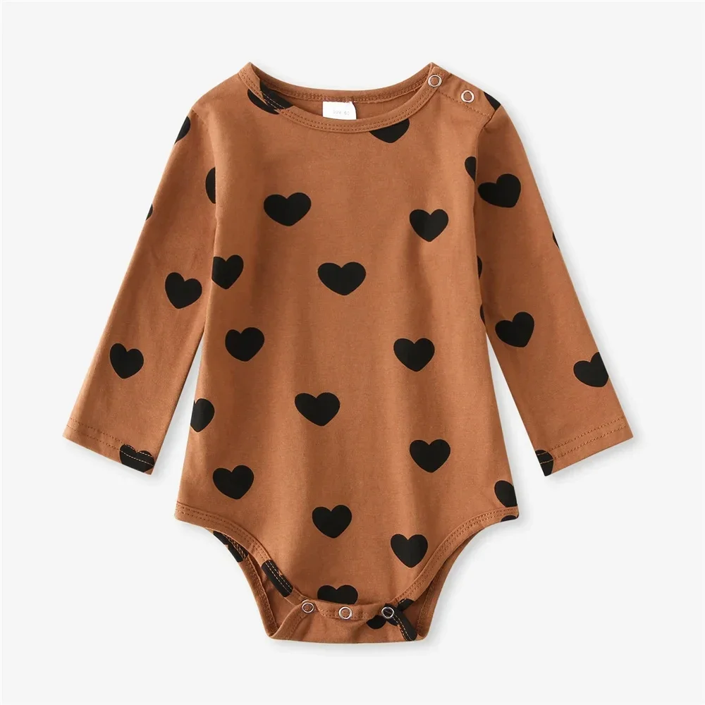 Spring Summer Baby Clothing Cotton Printed Infant Jumpsuits Newborn Long Sleeve Bodysuits