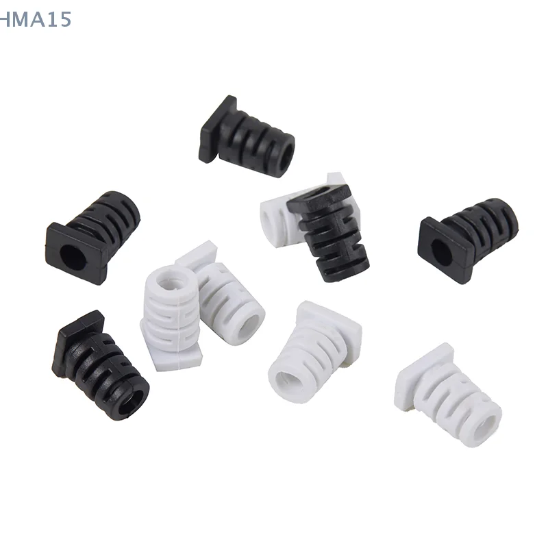 [EL]10pcs 5.0mm Rubber Cable Gland Connector Strain Relief Cord Boot For Power Tool Charger
