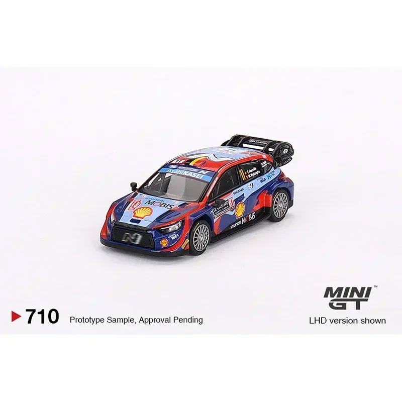 In Stock MINIGT 710 1:64 I20 N Rally 2023 Diecast Car Model Toys