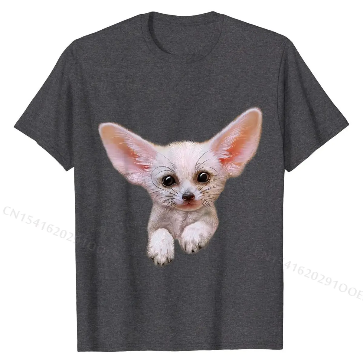 Leuke Fennec Fox Cub T-shirt Goedkope Mannen T Shirts Casual Tops Tees Katoen Cool