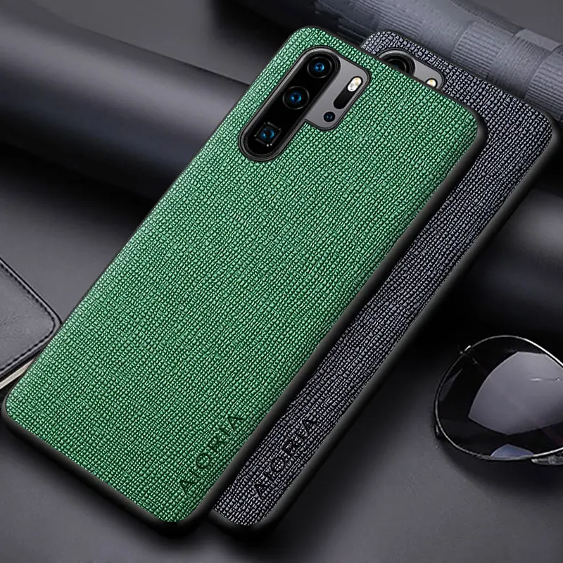 Case for Huawei P30 Pro P30 Lite coque Concise cross pattern Pu Leather soft TPU&Hard PC phone cover for huawei p30 pro case