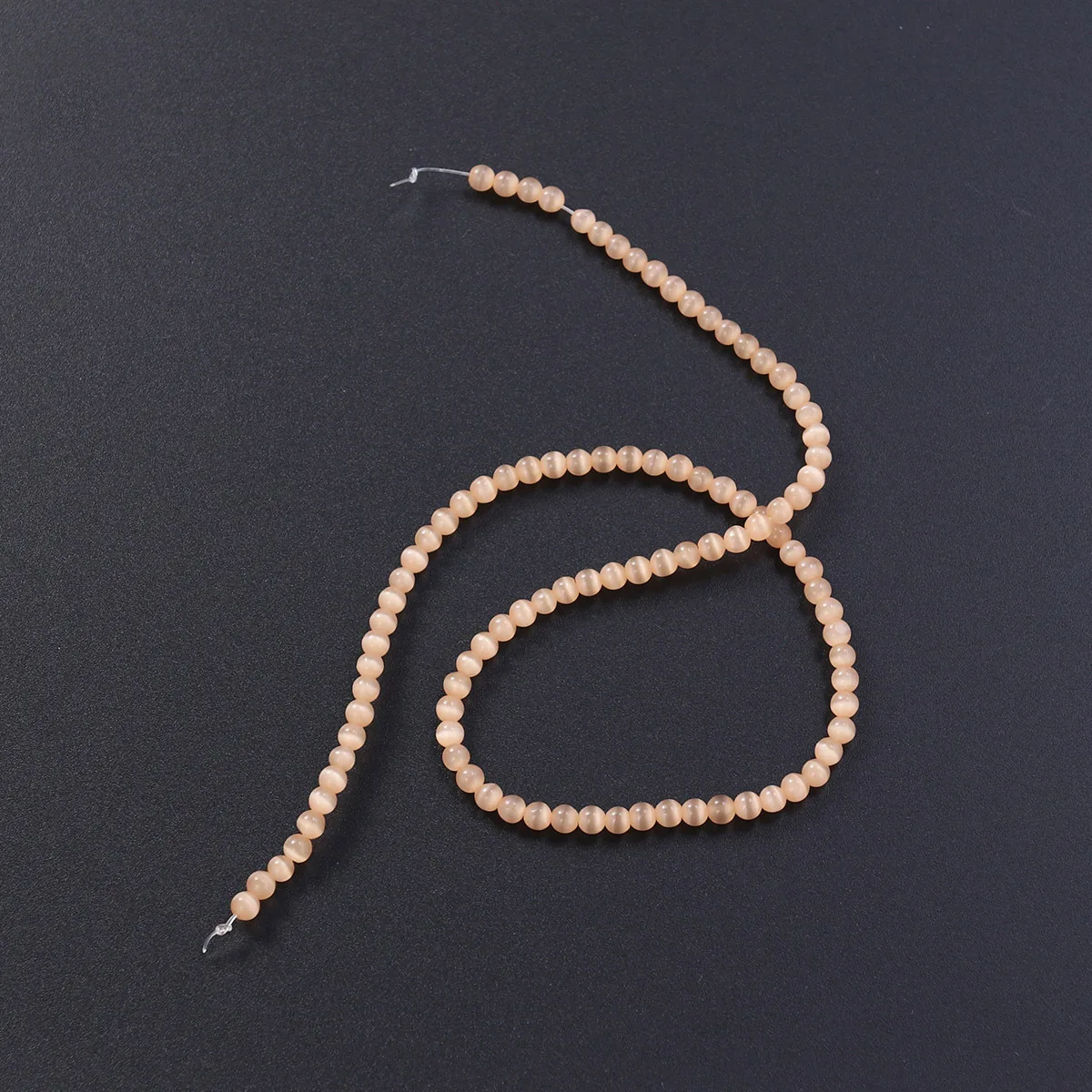 

101Pcs Cat Eye Natural Gemstone Bracelet Color Smooth Polished Beads Jewelry Suitable Unisex Gift Accessory