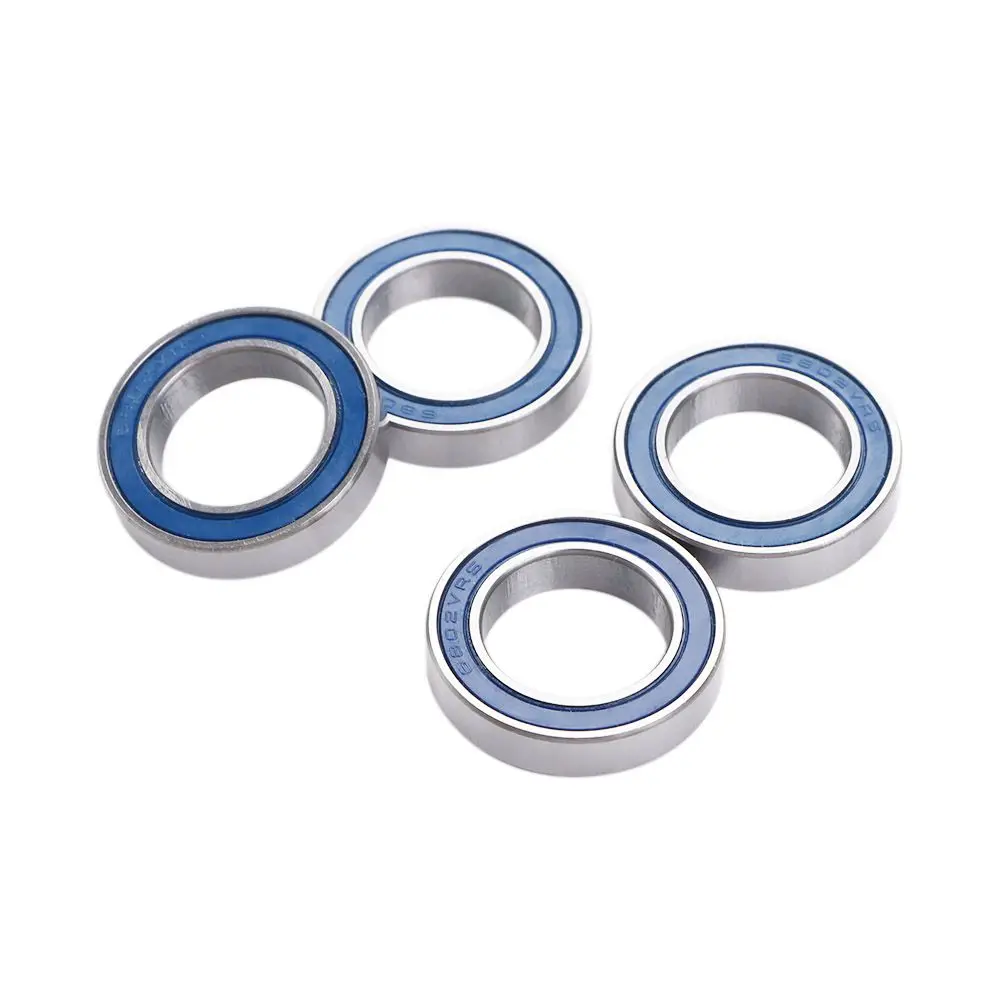 15*24*5mm Chrome Steel Blue Sealed with Grease Bike Pivot Bearing RSV Ball Bearings 6802 VRS MAX Bearings Full Balls Bearing