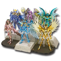 19CM Anime Saint Seiya Shiryuu Hyoga Shun Ikki  phoenix Figure Action Figures Knights Of Zodiac Figures Great Toys Saint Seiya