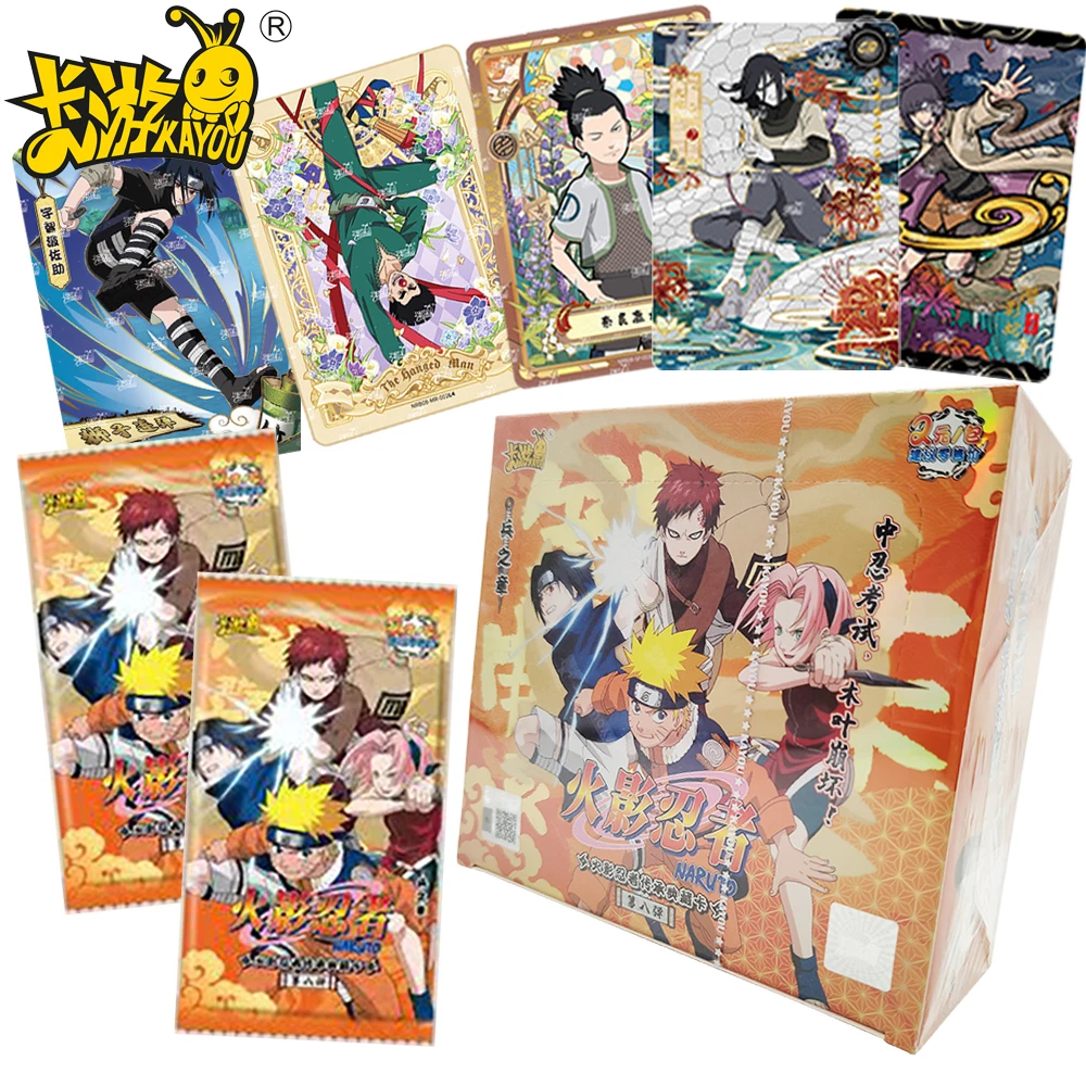 

New Kayou Genuine Naruto Collection Card Anime Peripheral Fans' Favorite Handsome Characters Rare Cards Children's Precious Gift