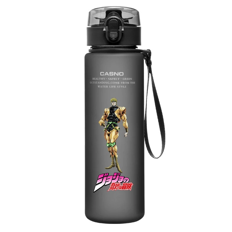 560 ML JoJo Bizarre Adventure Water Bottle Jonathan Joestar Joseph Star Platinum Large Portable Plastic Water Cup Birthday Gifts