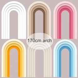 170cm Wedding Arch Backdrop Large White Pink Blue Hollow Arch Cardboard DIY Happy Birthday Baby Shower Wedding Decor Background