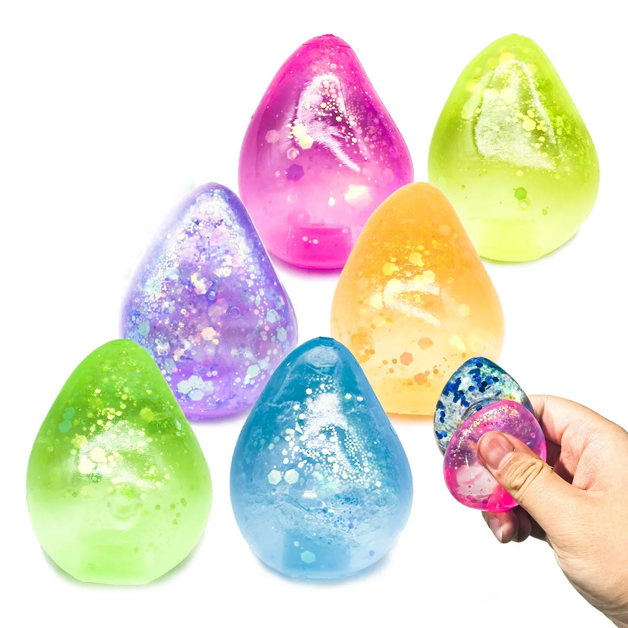 I giocattoli colorati e divertenti a pressione in spugna possono spremere i bambini agitarsi pizzicare i giocattoli Estratto di maltosio arcobaleno Pizzico a rimbalzo lento