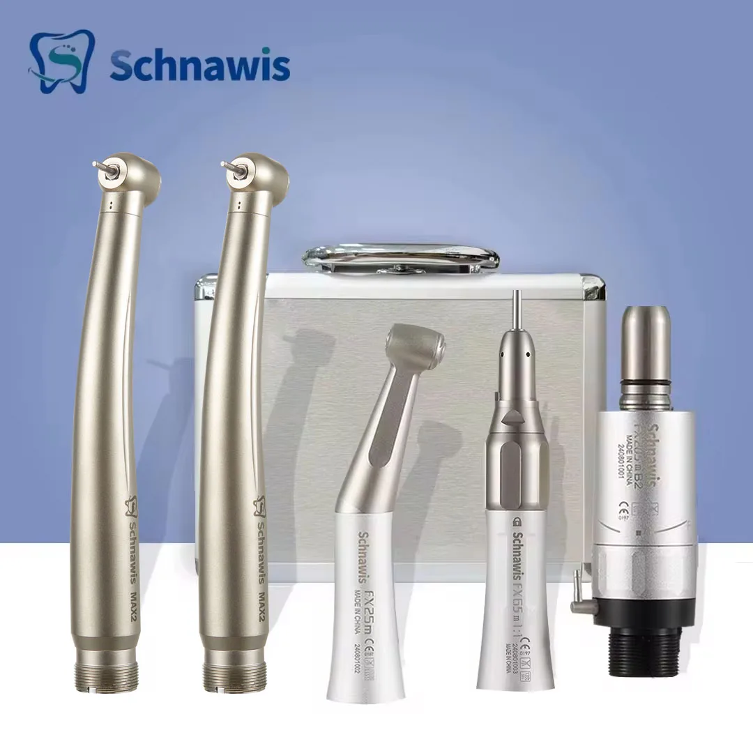 

Dental 1:1 Contra Angle Low Speed Direct Drive Handpiece FX Set 500LG Turbine Handpiece Pana-Max2 Turbine Handpiece