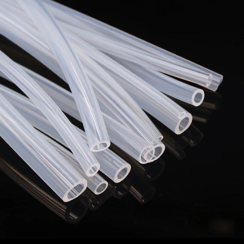 High Quality 1M/5M Food Grade Clear Translucent Silicone Tube Beer Pipe Milk Hose Pipe Soft Safe Rubber Flexible Tube Creative