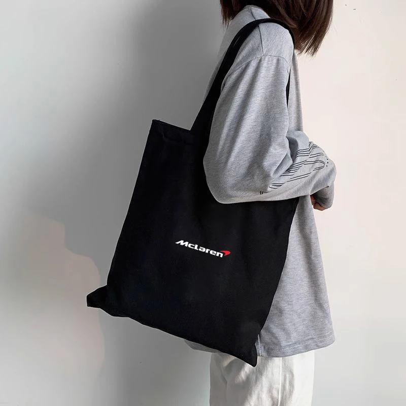 بسيطة عادية قماش يده الكتف حقيبة قماش قنب كتف واحد باليد حقيبة تسوق لماكلارين 540C 570S 570Gt 600lt #1