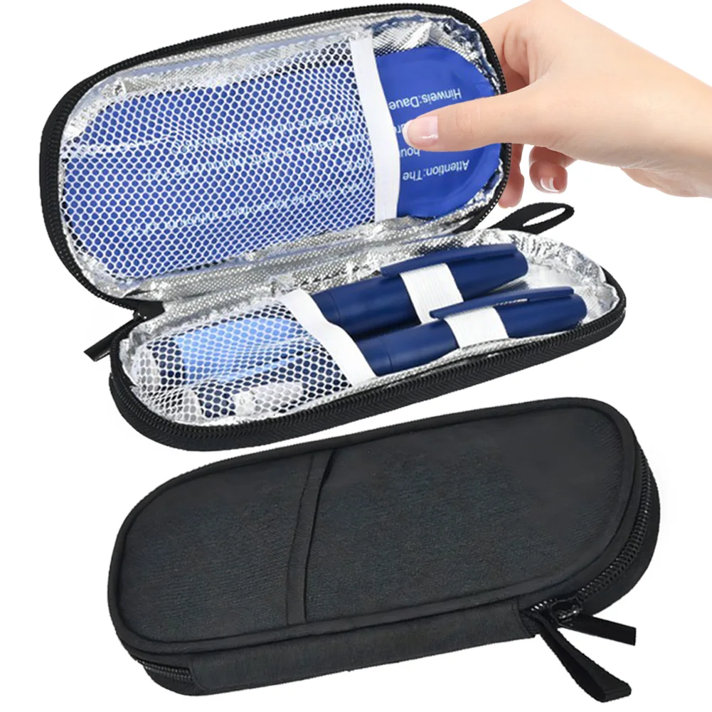 

Portable Insulin Cooling Bag Reusable Diabetic Pocket Pill Protector Travel Case Pill Refrigerated Ice Pack for Diabetes Medicla