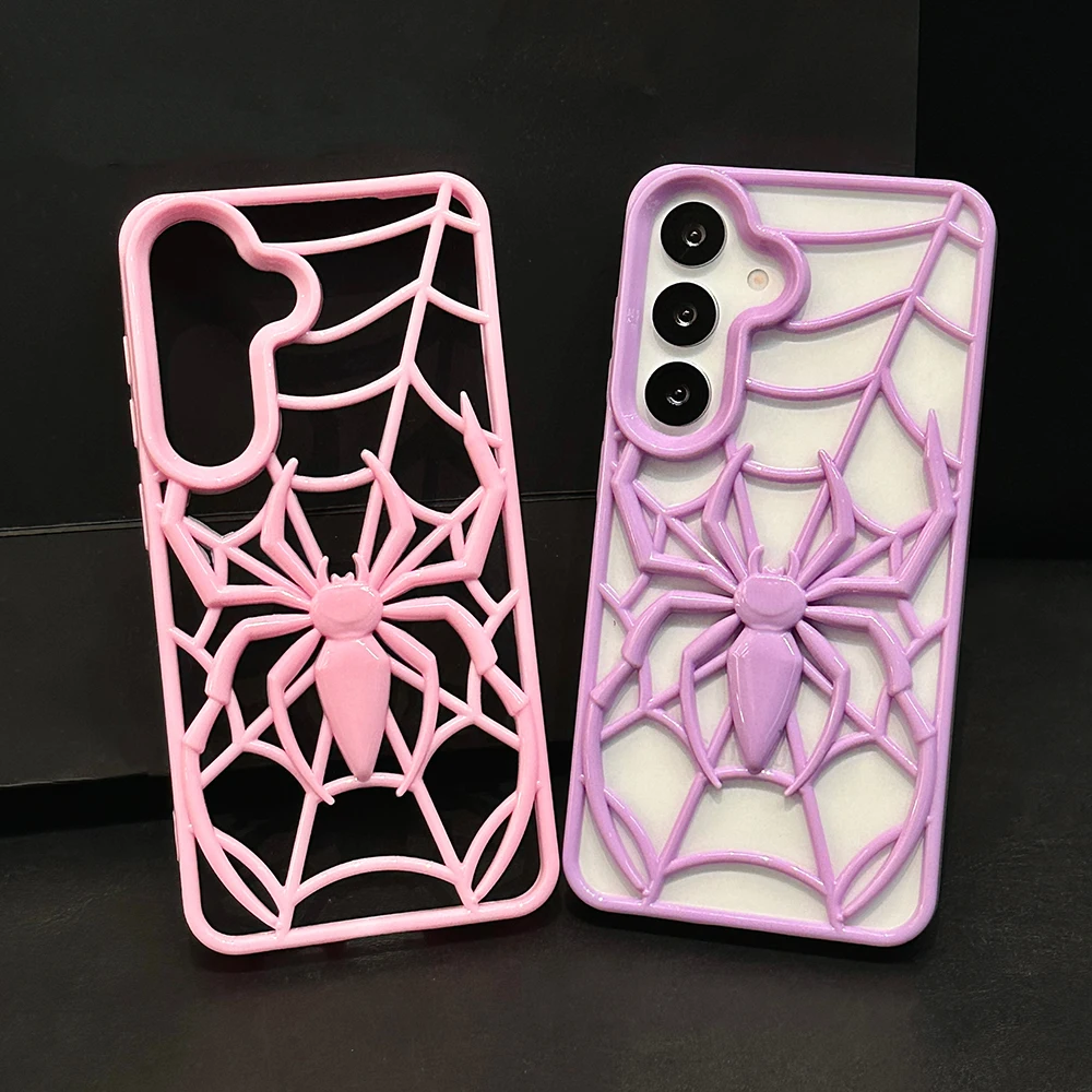 Coole 3D Spider Hollow Dissipate Heat Handyhülle für Samsung Galaxy A16 A13 A26 A36 A56 A54 A55 A06 A04 Weiche Silikonhülle – Detail 9