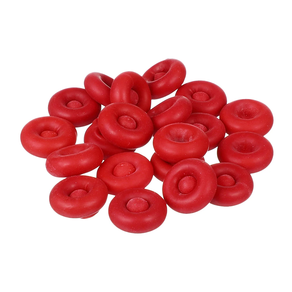 

20pcs Caulking Cap Tube Caps Saver Red Latex Universal Fit Sealer Reusable Replacement End Cover Tool Hardware