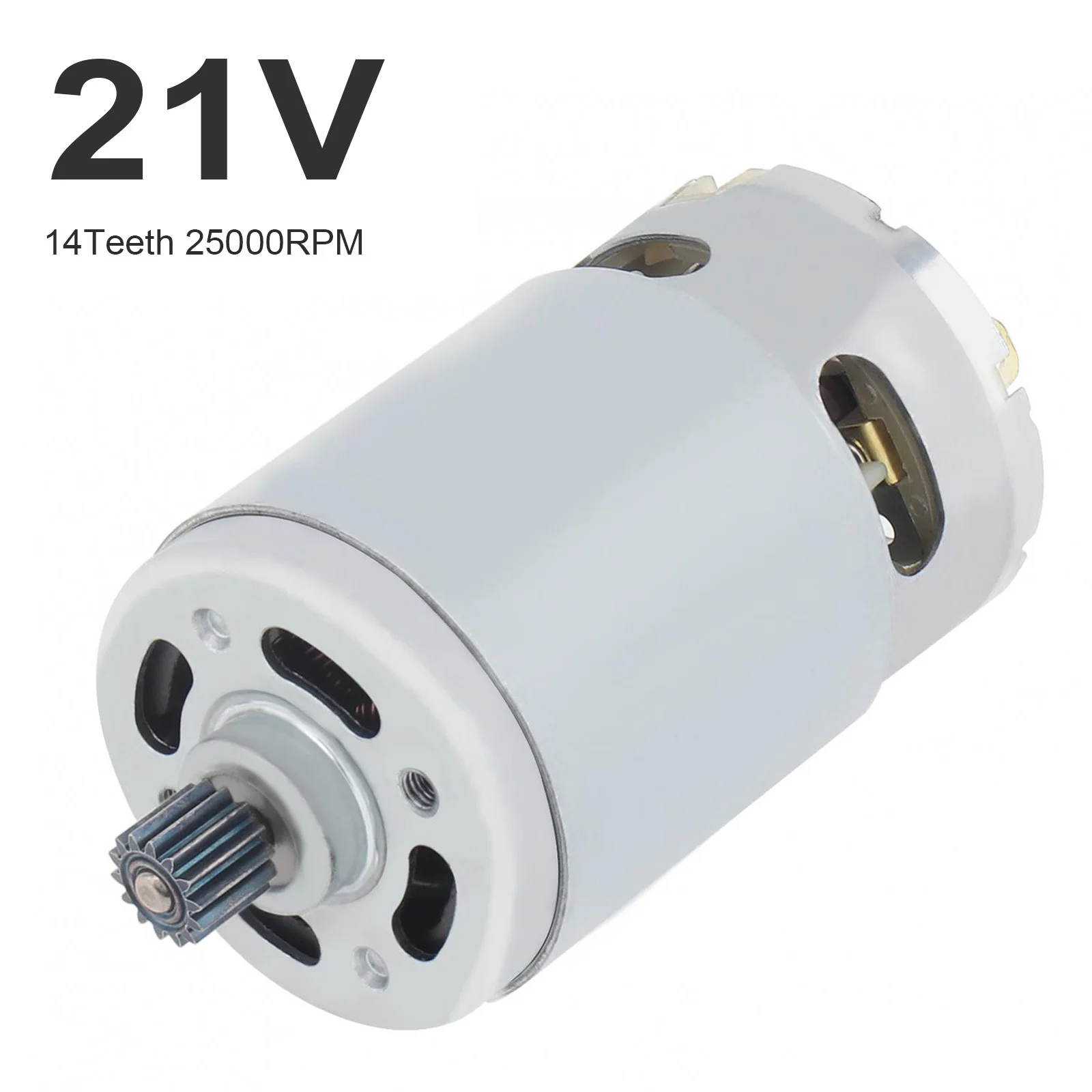 RS550 14Teeth DC Motor 8.4mm Gear 21V 25000RPM Chain Saw Electric Micro DC Motors for Reciprocating Saw/Electric Drill