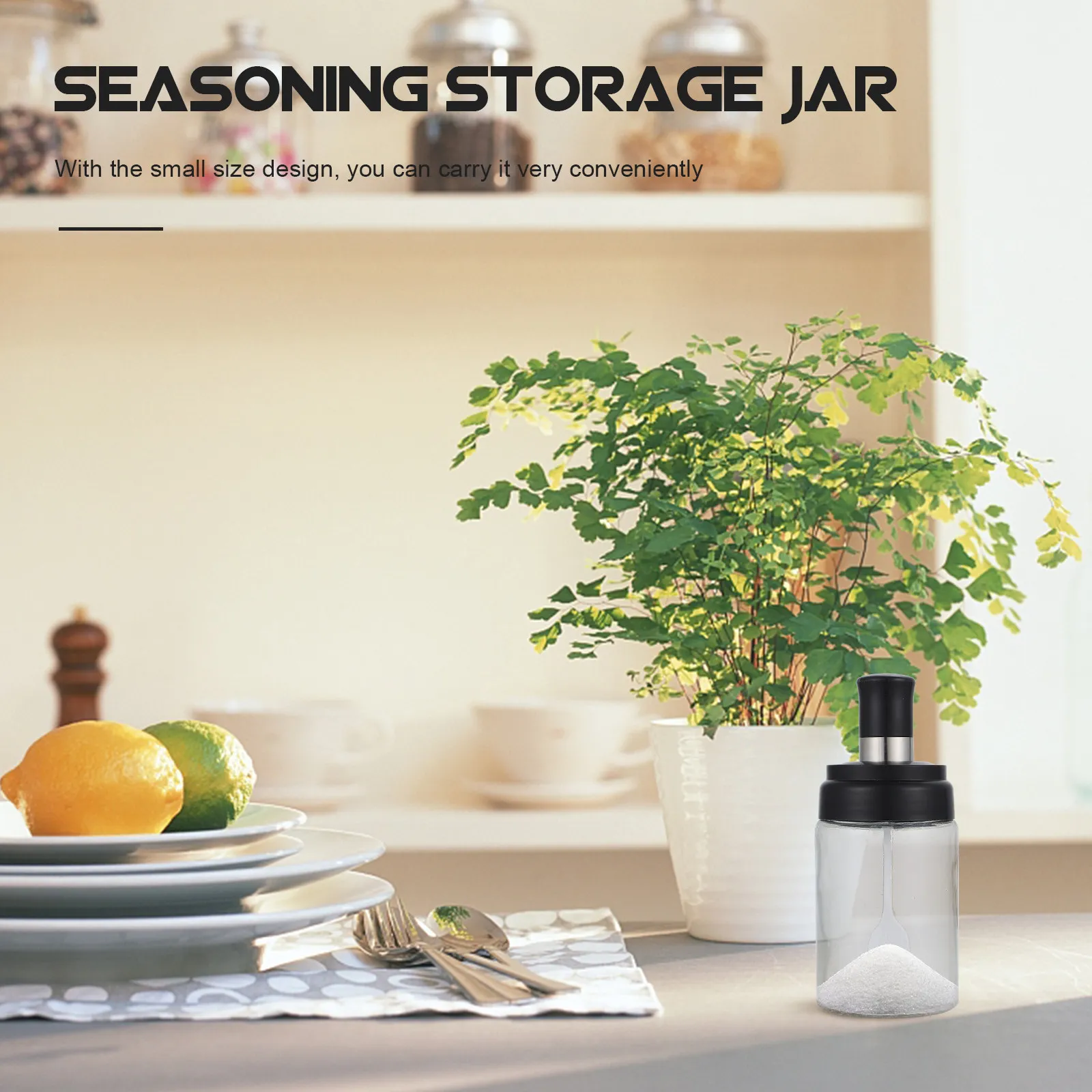 

Набор из 4 премиальных баночек для специй с дозатором-щеткой, влагонепроницаемые емкости для приправ для кухни, барбекю, пикника, дома и ресторана