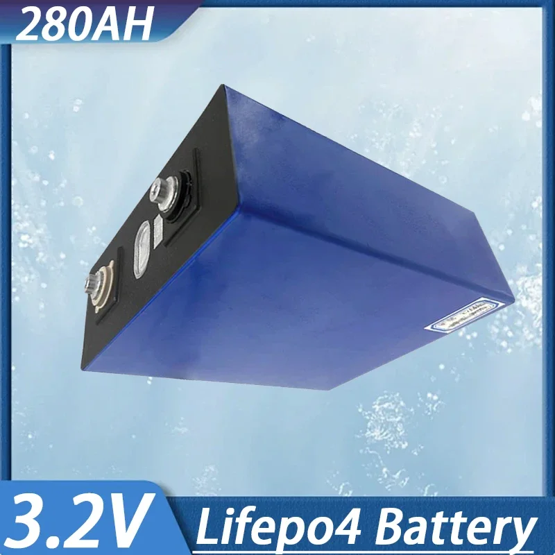 3.2V 280Ah Large Capacity LiFePO4 Rechargeable Battery DIY 12V 24V 48V for Yacht Electric Car RV Solar Energy Golf Cart