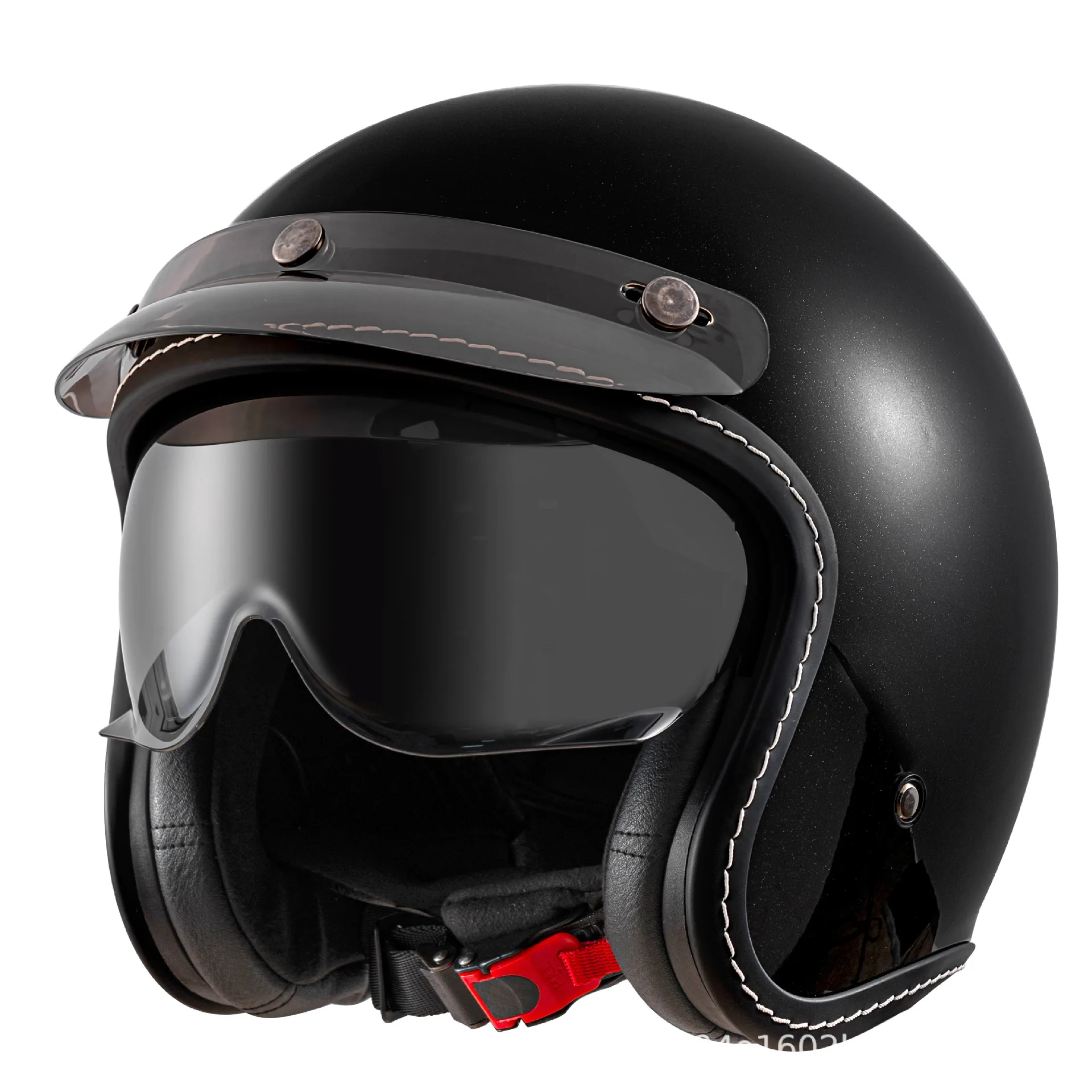 Casque de Moto à visage ouvert chaud casque de Moto Vintage Unique rétro Moto 3/4 demi-casque doublure amovible cascocascospara moto