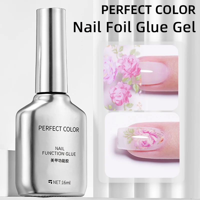 

PERPECT COLOR Клей-гель для ногтей, 16 мл, гель для переноса фольги для ногтей, наклейки для переноса ногтей, гель-лак для ногтей, маникюр, сделай сам