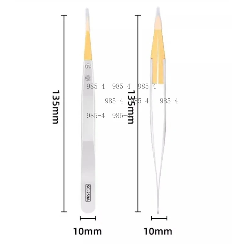Precision Anti-magnetic Boxwood Tweezers Insulated Non-damaging Watch Repair Tweezers