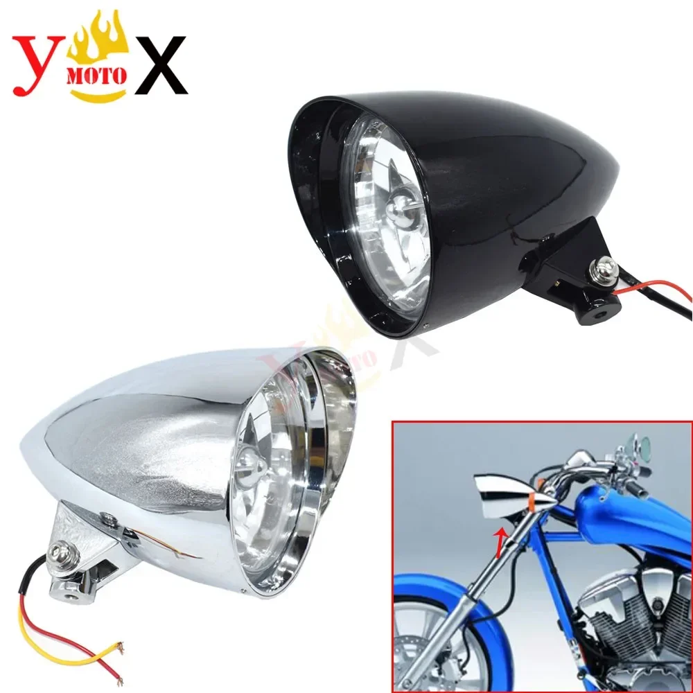 Motorcycle Halogen Front Headlight Headlamp Modifed For Big Dog Pitbull Bulldog Wolf Husky Maskiff Chopper Ridgeback Model Type