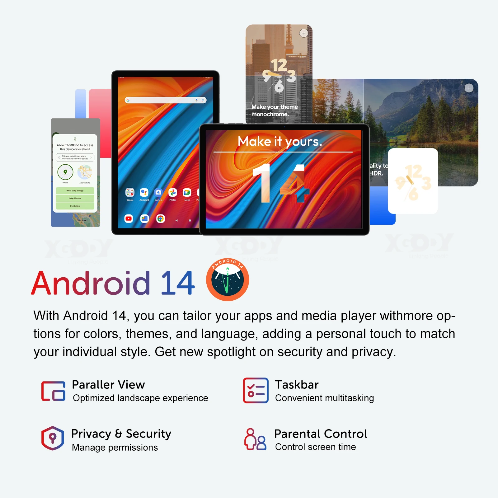 XGODY WiFi Tablet Android 14 Pc 11\