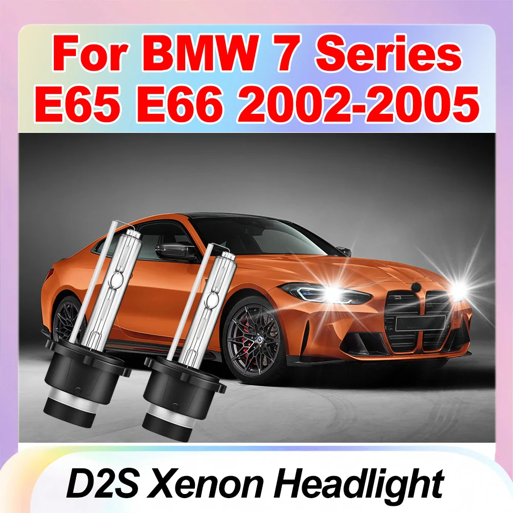 

Super White 6000K HID Headlights D2S Xenon Headlight Car Lights 12V Plug And Play Xenon Lamps For BMW 7 Series E65 E66 2002-2005