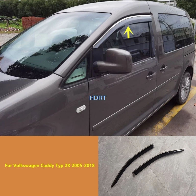 

Car Styling Sun Rain Shelter Weather Shield Cover For Volkswagen Caddy Typ 2K 2005-2018 Window Visor Wind Deflector Accessories