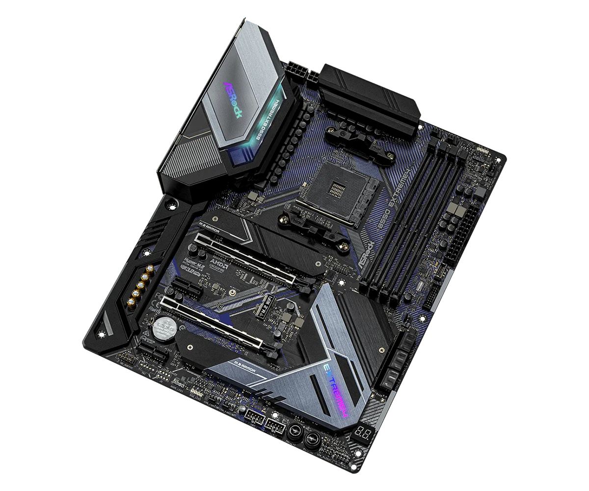 Imagem -03 - Placa-mãe Extreme4 Suporte Am4 5900 4500 5700x 3600 5600 5500 Cpu Atx Ddr4 128gb M.2 Atx Asrock-b550