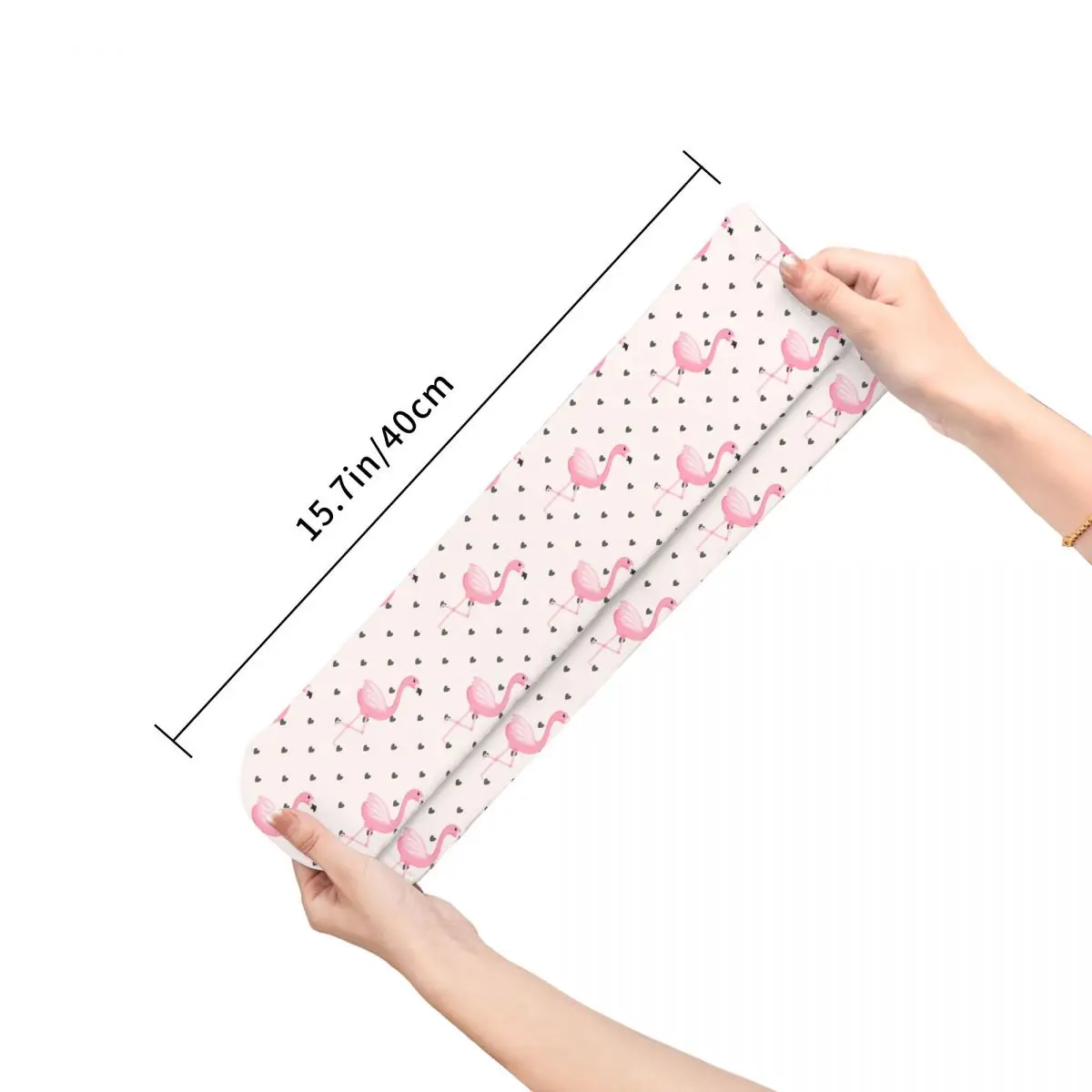 Men Cycling Flamingo Bird Animal Pink Socks Cotton Compression Woman Socks