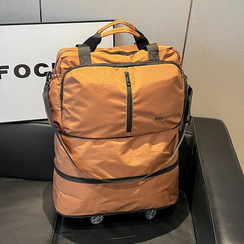

Large Capacity Travel Bag Business Travel Storage Bag Waterproof Travel Expandable Luggage Bag Fashionable Simple Shoulder Bag