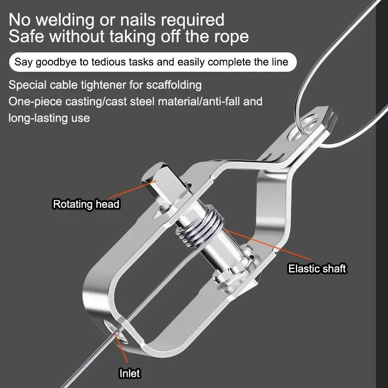 Manual Measurement Deviation Wire Tensioner Rust Fence Galvanized Steel Gardening Applications High Quality Utility