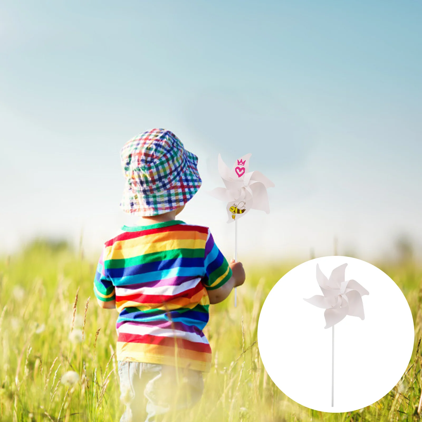 10 قطعة طاحونة ورقية جرافيتي لتقوم بها بنفسك رسم Pinwheels للأطفال نشاط اللوحة الفارغة تحسين إدراك اللون الإبداعي