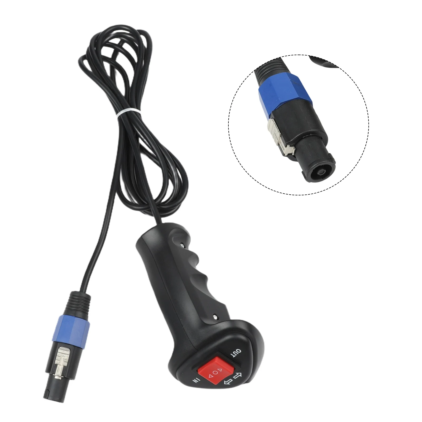 Vehicle Towing Winch Remote Control Compact Winch Control Handle Switch Accessory Safety Switch Mechanism One-hand Operation