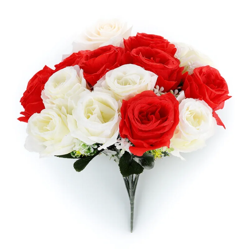 

Grave Flowers Artificial Simulated Rose Immortal Outdoor Cemetery Decorations Memorial Realistic