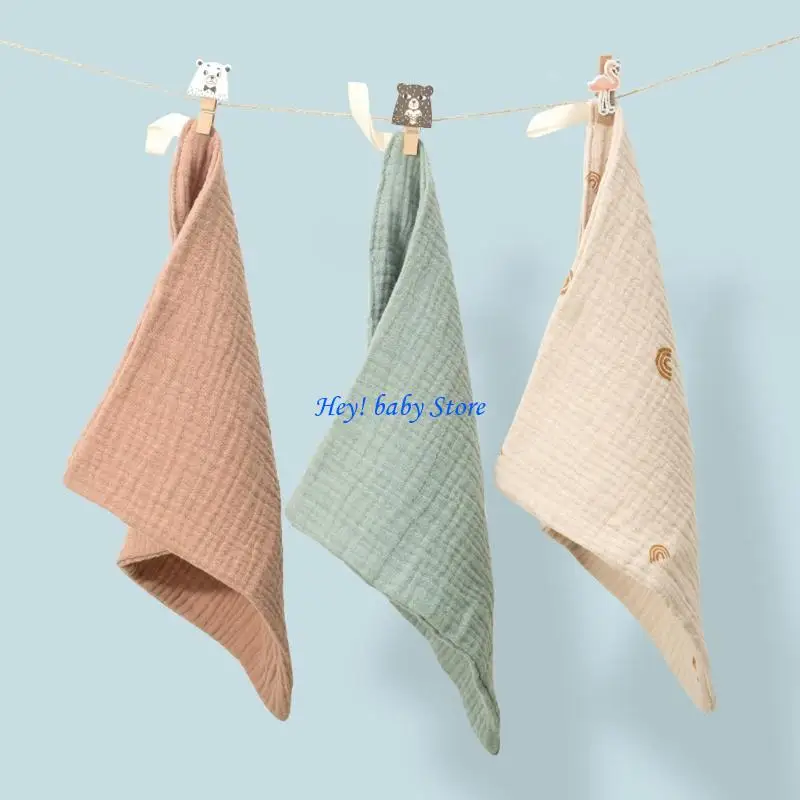 

Q1FE 5x Cotton Face Towels Bibs for Newborn with Sensitive Skin Perfect for Baby