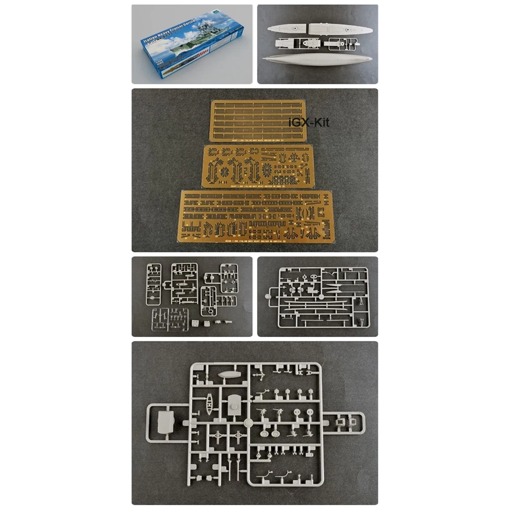 

Trumpeter 05349 1:350 Scale Italian Heavy Cruiser Gorizia Ship Boats Assembly Plastic Building Model Kit