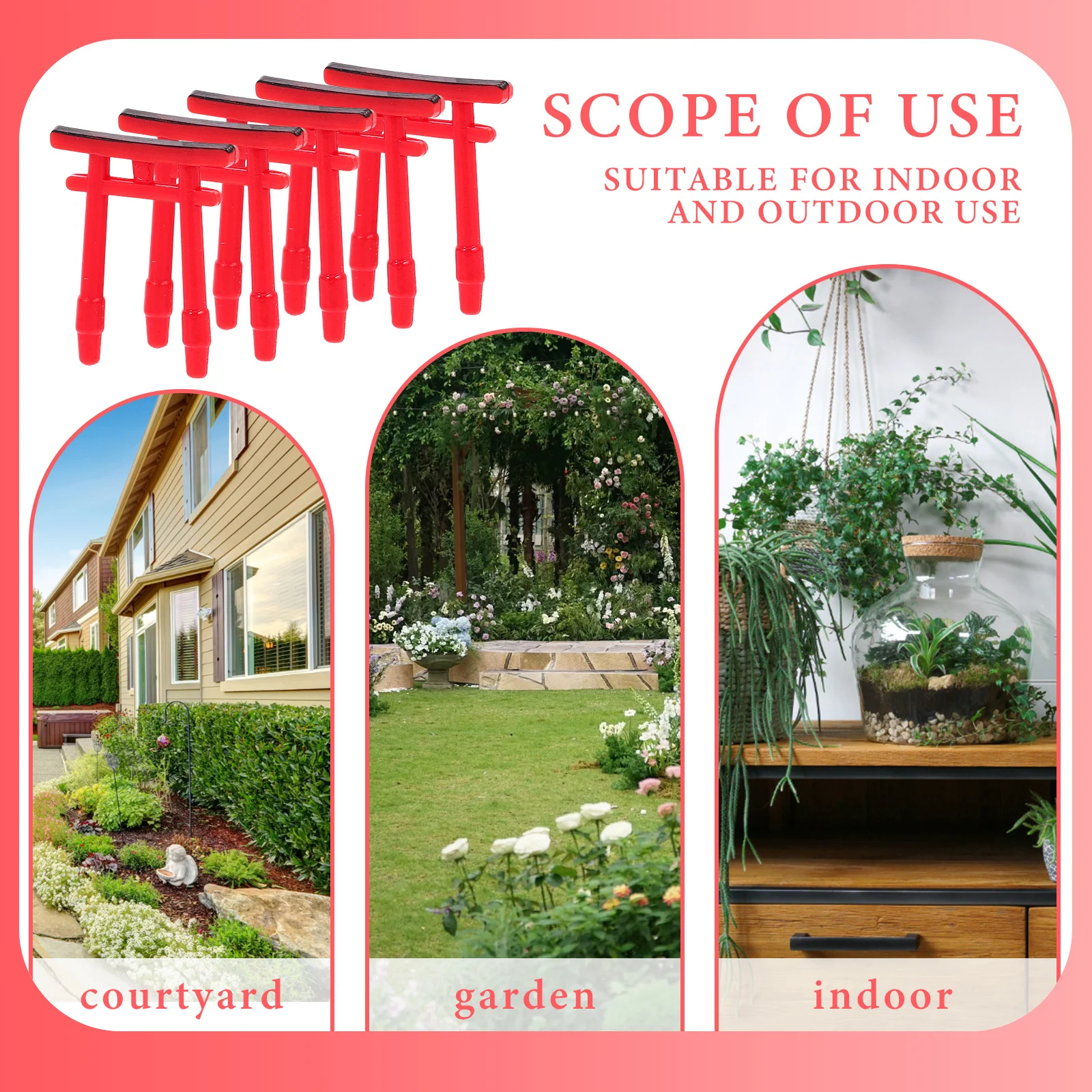 

5pcs Mini Torii Gate Small Bird Shrine Decoration For Aquarium Garden Zen Style Micro Landscape Craft Decor