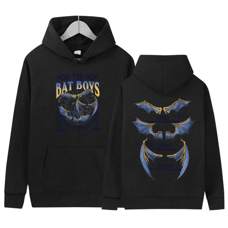 The Bat Boys Rhysand Azriel Cassian Hoodie Men Women Loose Retro Fashion Pullover Sweatshirt Long Sleeve Casual Oversized Hooded