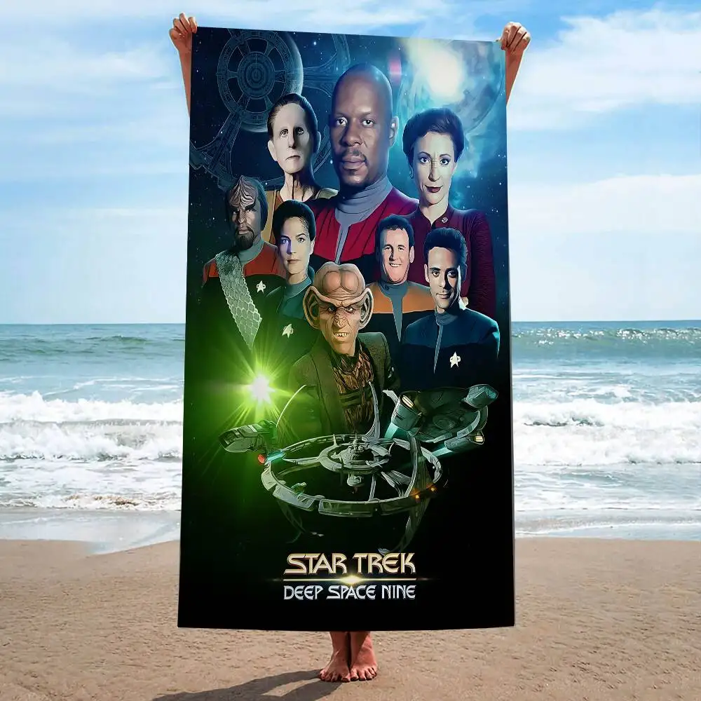 Sci Fi Series S-Star T-Trek Movie Beach Bath Towels for Girl Microfiber Quick Dry Custom Sand Free Beach Yoga Spa Gym Pool