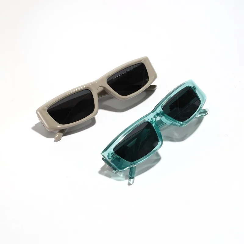 نظارات شمسية مستطيلة ببرشام للرجال بإطار مربع Y2K ظلال نسائية نظارات عروض مسرحية لركوب الدراجات الجبلية مستقبلية #2