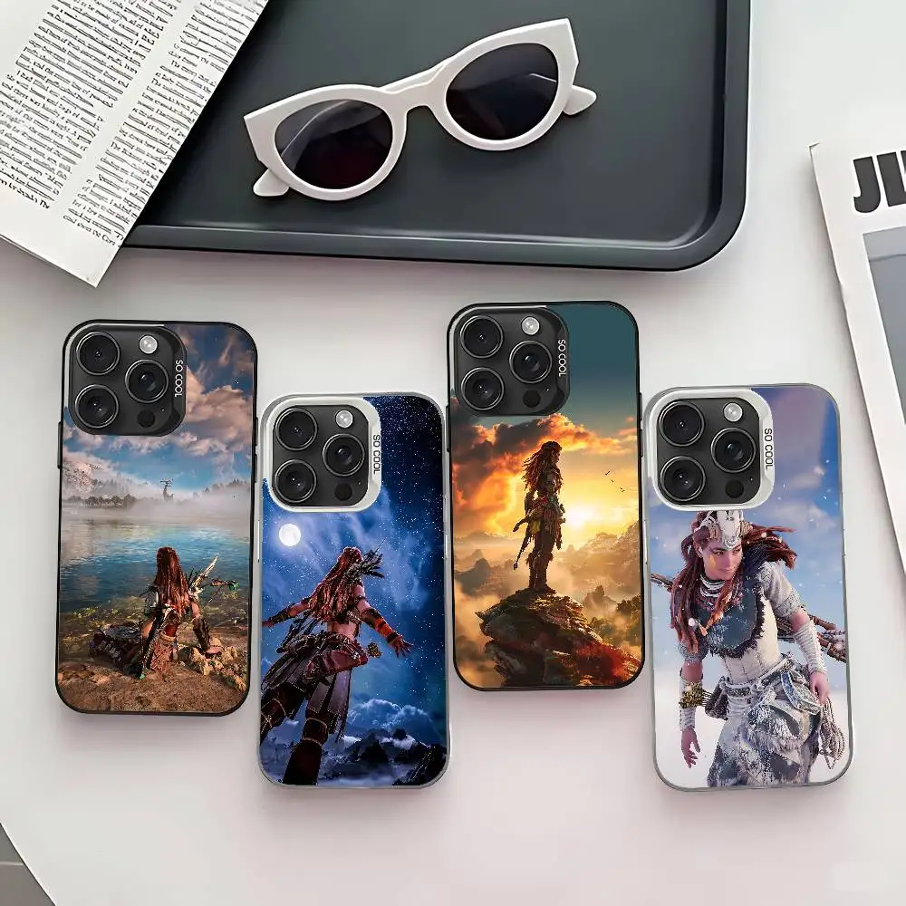 

Game H-Horizon Zero Dawn Aloy Phone Case For IPhone 17 16 15 14 13 12 11 Pro Max Plus Color Shockproof Back Silver Cover