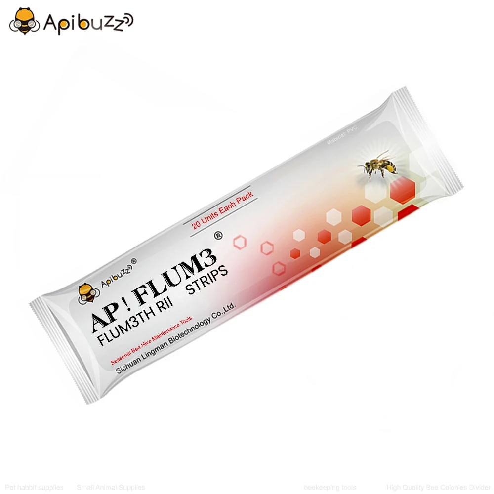 Аксессуары для улья Apiflumel | Упаковка из 20 пластиковых полосок Инструменты для пчеловодства - Рамки для расплода Аксессуары для установки - Подготовка улья для пчел Клеща варроа