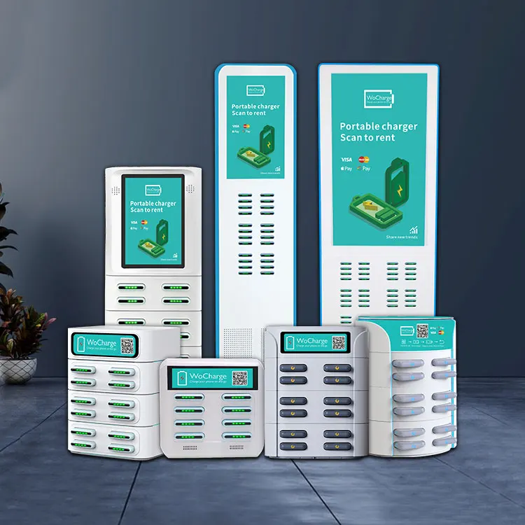 Best Sellers Credit Card Disposable Sharing Power Bank Credit Stand Stationk Kiosk Pos 50000Mah Fast Charging Rental Power Bank